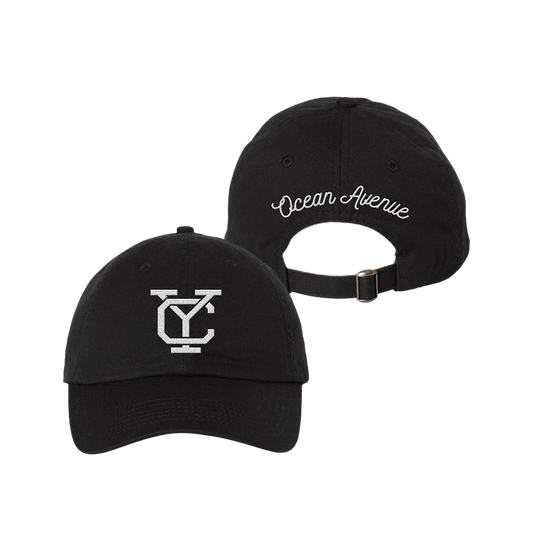 Official Yellowcard Merchandise. 100% cotton chino twill, unstructured low profile hat with buckle enclosure.