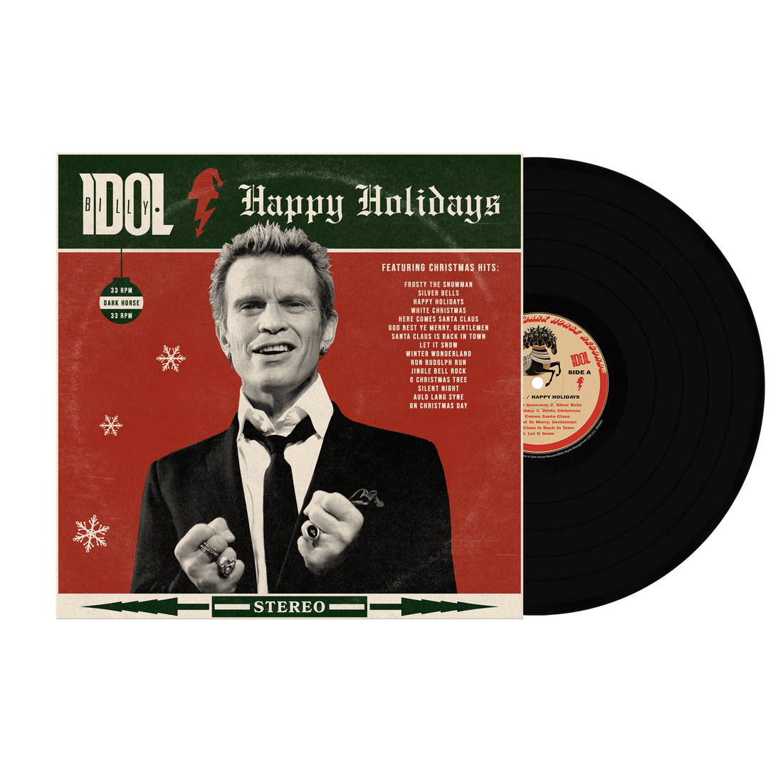Billy Idol 'Happy Holidays' Standard Black Vinyl