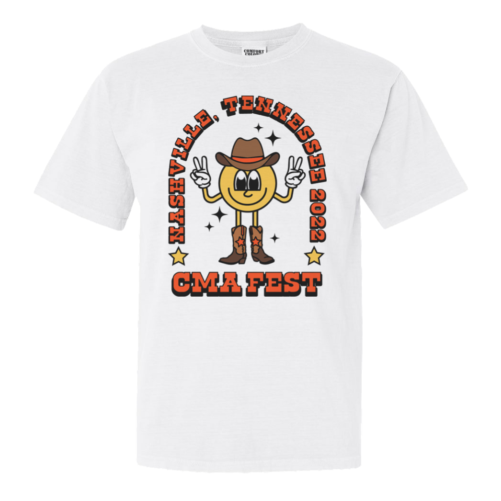 CMA Fest Smiley Cowboy Tee