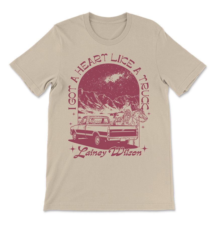 Heart Like a Truck Natural Tee