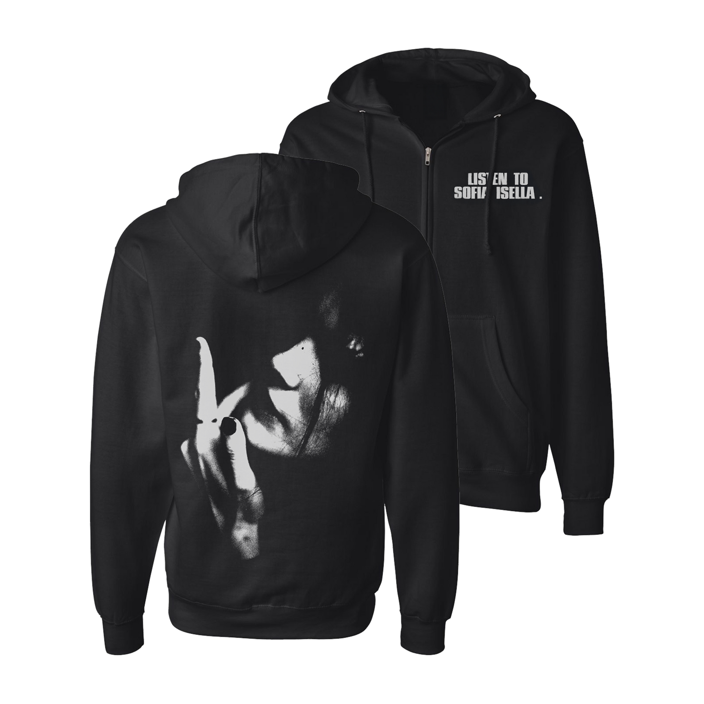 Face Zip Hoodie