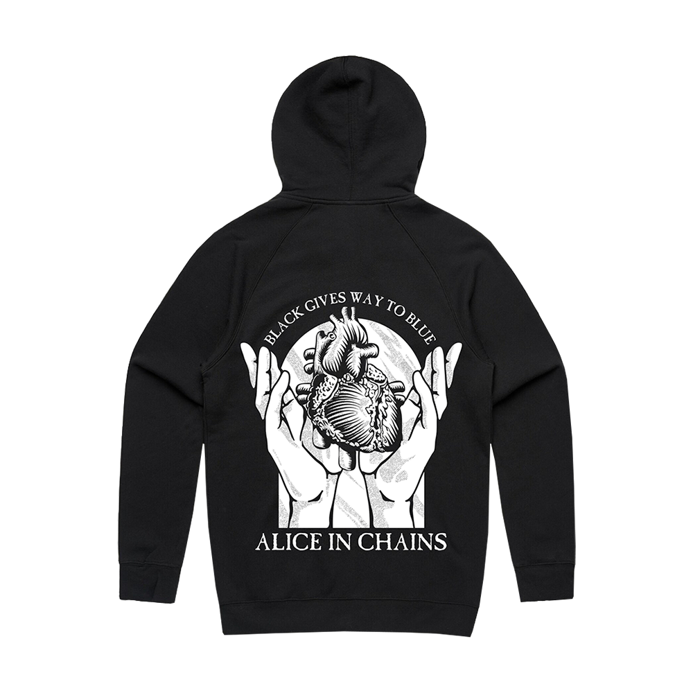 Alice in Chains Black Gives Way to Blue Hoodie Manhead