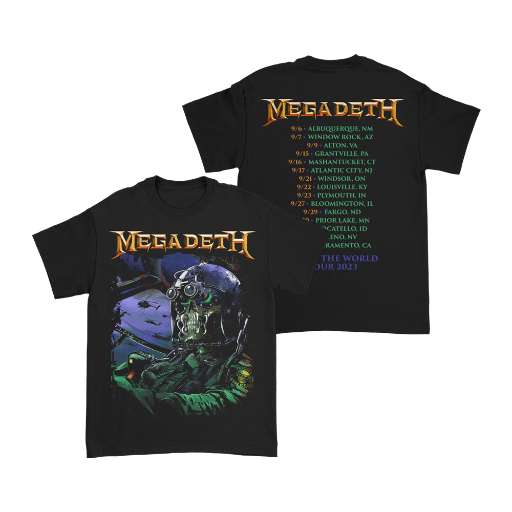 megadeth tour shirts 2023