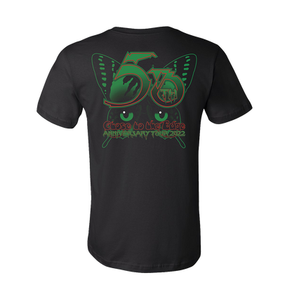 "Close to the Edge" 50th Anniversary Tour Black Butterfly T-Shirt