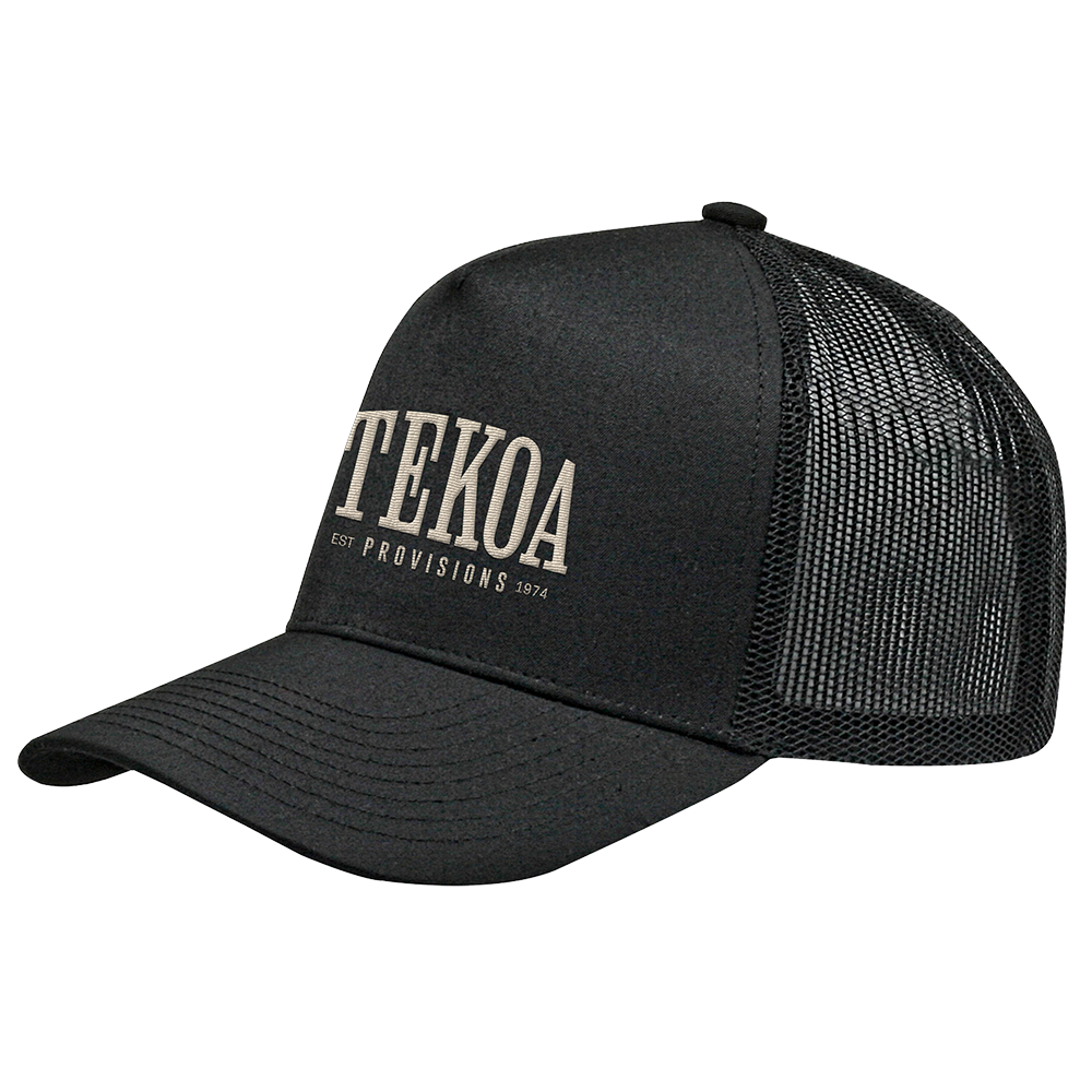 Tekoa Cream Logo Trucker Hat